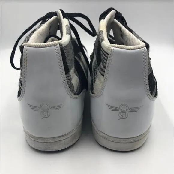 Creative Recreation Men's Black White Plaid High Top Sneakers Size 13 Shoes
