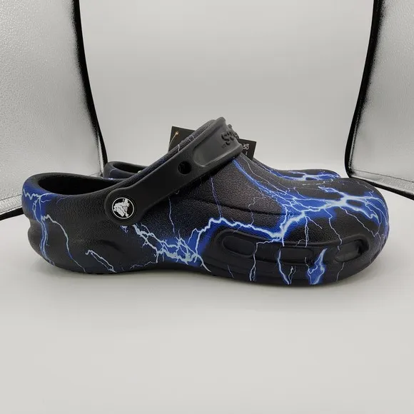 Crocs Adult Bistro Graphic Clogs Slip Resistant Work Shoes Mens 10 Womens 12 NEW