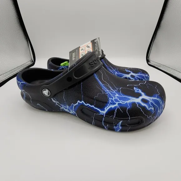 Crocs Adult Bistro Graphic Clogs Slip Resistant Work Shoes Mens 10 Womens 12 NEW