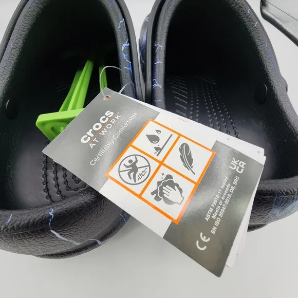 Crocs Adult Bistro Graphic Clogs Slip Resistant Work Shoes Mens 10 Womens 12 NEW