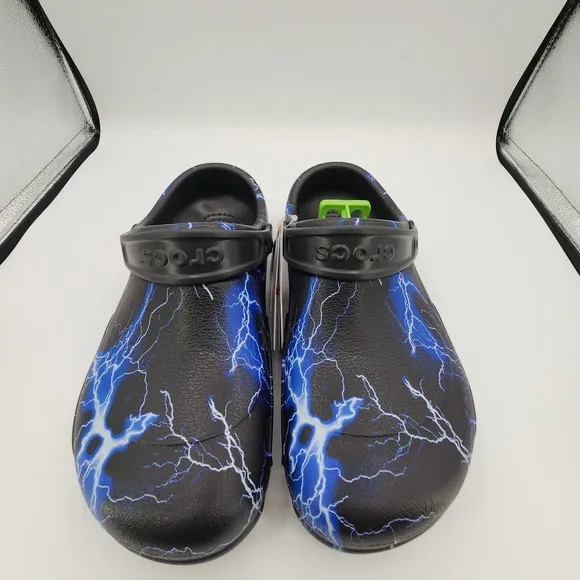 Crocs Adult Bistro Graphic Clogs Slip Resistant Work Shoes Mens 10 Womens 12 NEW