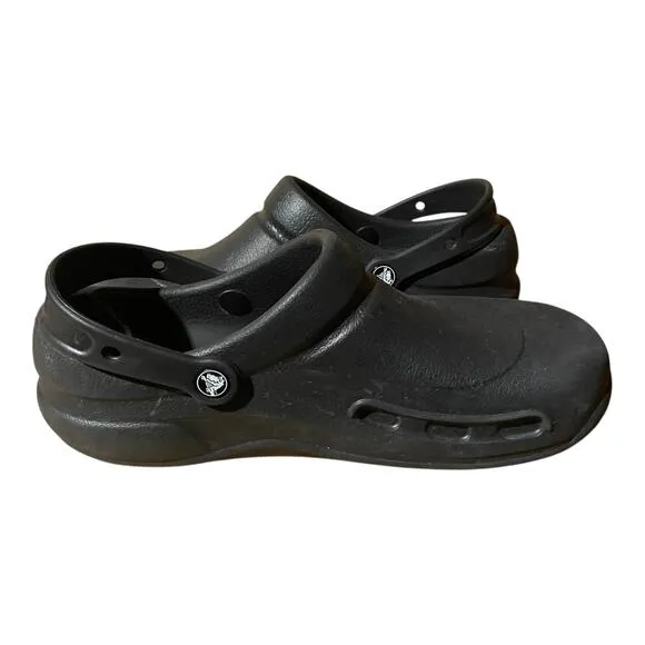 Crocs Bistro Cooks Careers Clogs Slip Resistant Black Size 10 Men 12 Womens
