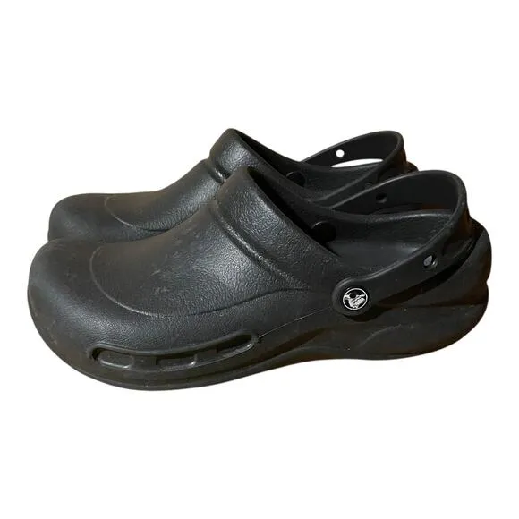 Crocs Bistro Cooks Careers Clogs Slip Resistant Black Size 10 Men 12 Womens