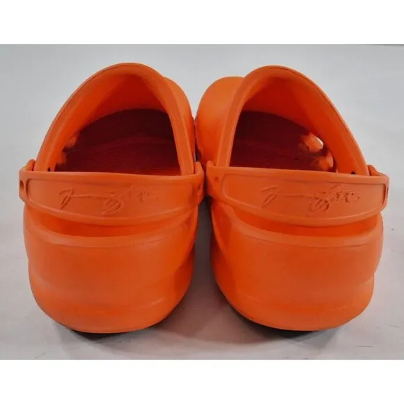Crocs Mario Batali Signature Orange Bistro Clogs Shoes Slip Resistant Mens Sz 12
