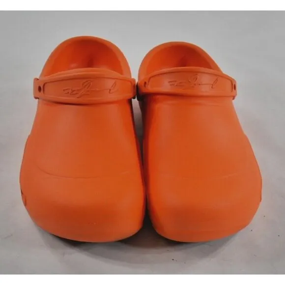 Crocs Mario Batali Signature Orange Bistro Clogs Shoes Slip Resistant Mens Sz 12