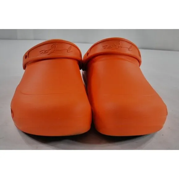 Crocs Mario Batali Signature Orange Bistro Clogs Shoes Slip Resistant Mens Sz 12