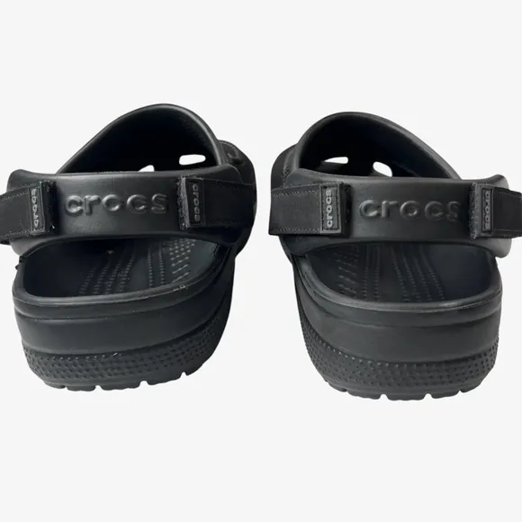 Crocs Mens Yukon Vista ll Clog Size 11 Black Slip-On Casual Comfortable Shoes