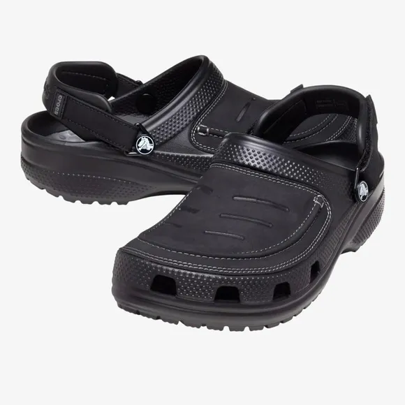 Crocs Mens Yukon Vista ll Clog Size 11 Black Slip-On Casual Comfortable Shoes