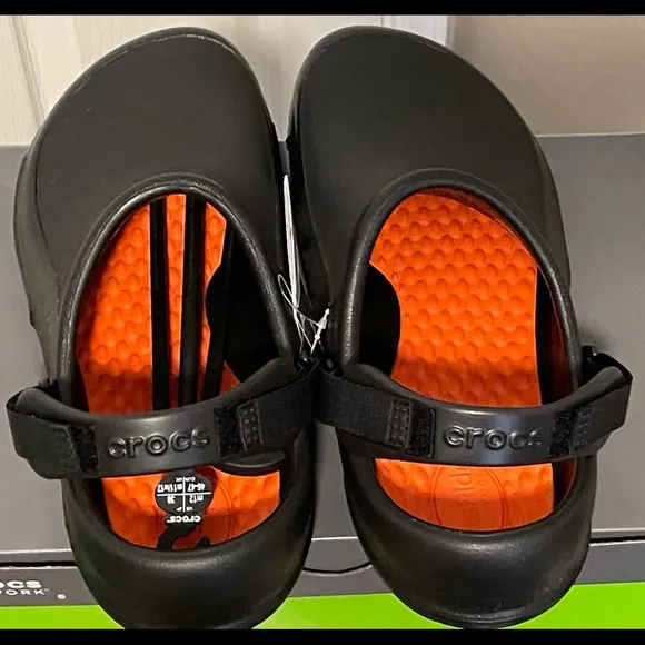 Crocs Premium Bistro Pro LiteRide Slip Resistant Clogs Shoes Black Men Sz 12 NEW