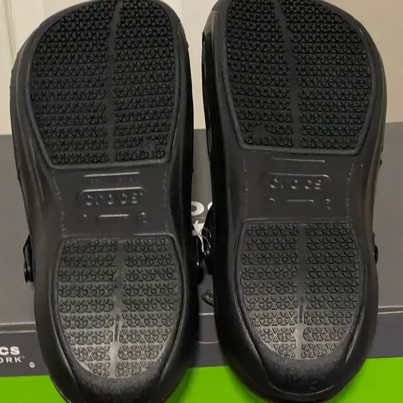 Crocs Premium Bistro Pro LiteRide Slip Resistant Clogs Shoes Black Men Sz 12 NEW
