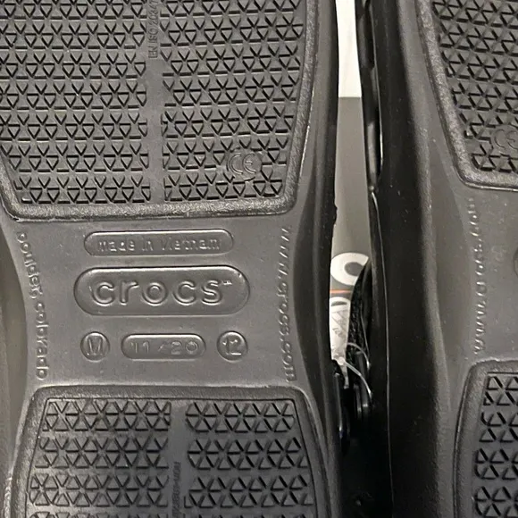 Crocs Premium Bistro Pro LiteRide Slip Resistant Clogs Shoes Black Men Sz 12 NEW