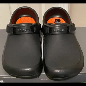 Crocs Premium Bistro Pro LiteRide Slip Resistant Clogs Shoes Black Men Sz 12 NEW