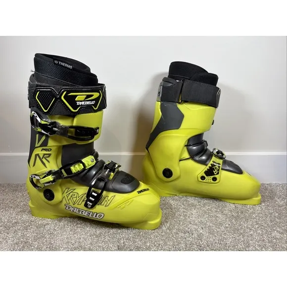 Dalbello Krypton Flex Index 130 Pro Ski Boots Men's 29.5 Green Gray 337mm 5355