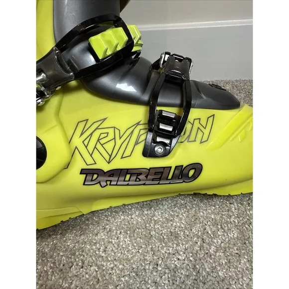 Dalbello Krypton Flex Index 130 Pro Ski Boots Men's 29.5 Green Gray 337mm 5355