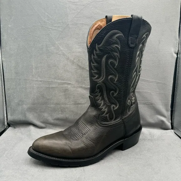 Dan Post DP69630 Milwaukee Boots Size 13D‎ Black Western Shoes Oil Resistant