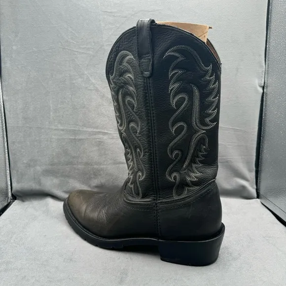 Dan Post DP69630 Milwaukee Boots Size 13D‎ Black Western Shoes Oil Resistant