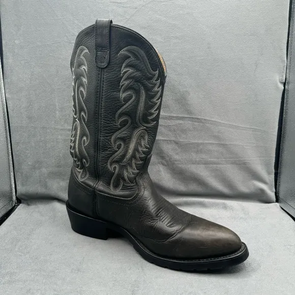 Dan Post DP69630 Milwaukee Boots Size 13D‎ Black Western Shoes Oil Resistant