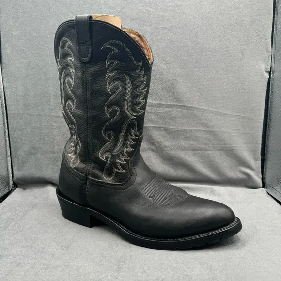 Dan Post DP69630 Milwaukee Boots Size 13D‎ Black Western Shoes Oil Resistant