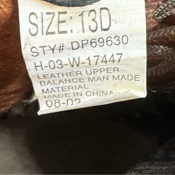 Dan Post DP69630 Milwaukee Boots Size 13D‎ Black Western Shoes Oil Resistant