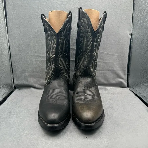 Dan Post DP69630 Milwaukee Boots Size 13D‎ Black Western Shoes Oil Resistant