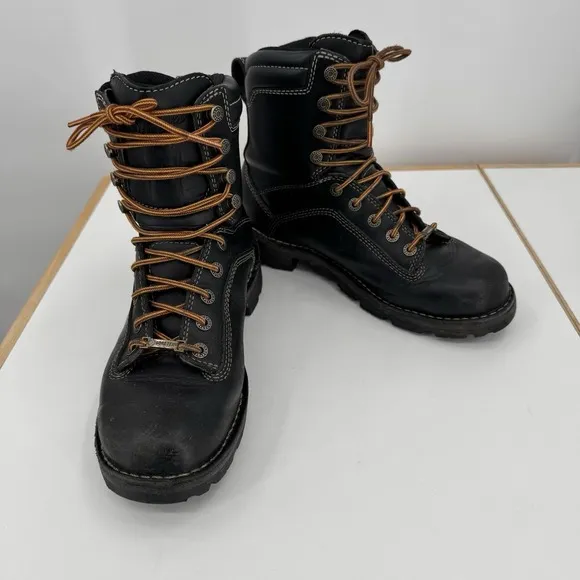 Danner Quarry USA Waterproof Gore-Tex Alloy Toe Boots 17325 Black Women's 9 M