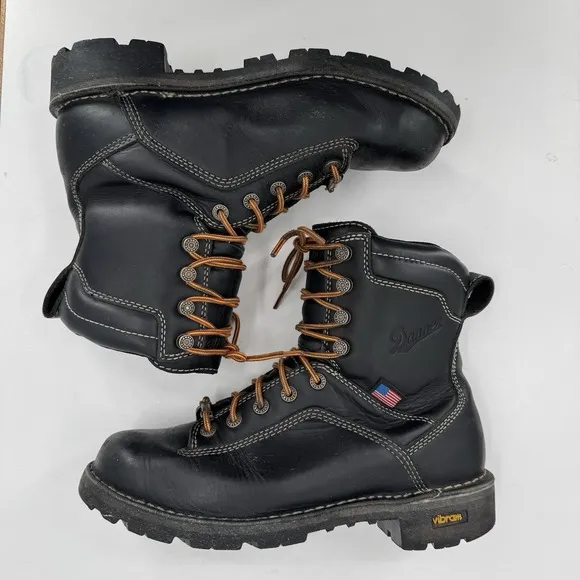 Danner Quarry USA Waterproof Gore-Tex Alloy Toe Boots 17325 Black Women's 9 M