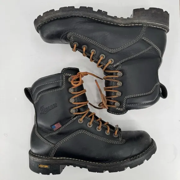 Danner Quarry USA Waterproof Gore-Tex Alloy Toe Boots 17325 Black Women's 9 M