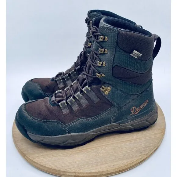 Danner Shoes Mens 9 43 Brown Leather Vital 8&quot; Ankle Boots Trail Hiking