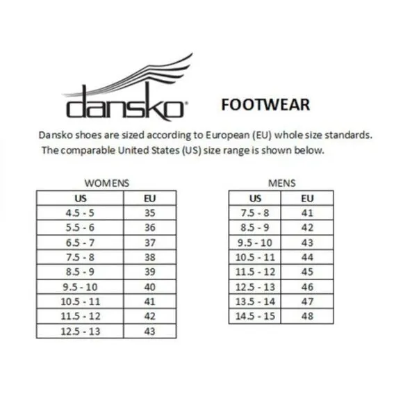 DANSKO | Stain Resistant Nubuck Leather Kimi Oxford Flat Blue Laces Navy | 39