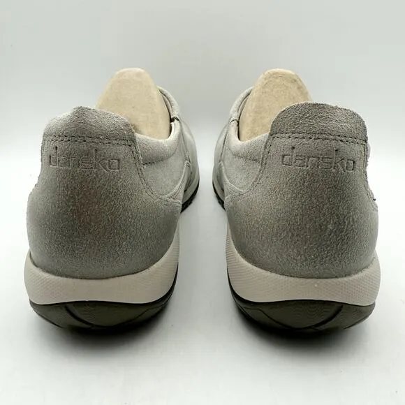 Dansko Womens Patti Slip-On Shoes EU 40 US 9.5-10 Gray Suede Waterproof SR NIB