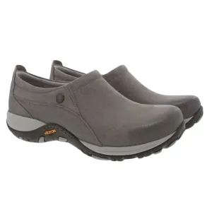 Dansko Womens Patti Slip-On Shoes EU 40 US 9.5-10 Gray Suede Waterproof SR NIB