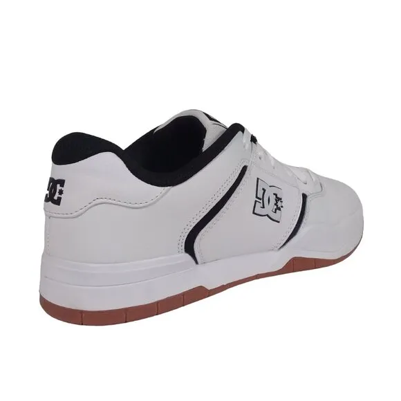 DC Central Adys Men's White Leather Skate Inspired Sneakers Shoes Size 12.5