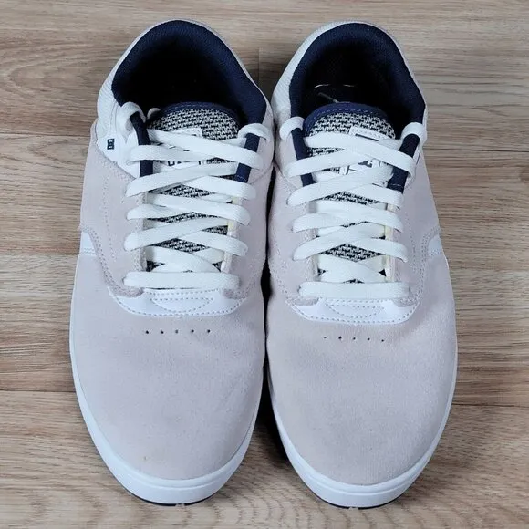 DC Shoes TL19 Mens Size 10 Beige White Blue Tiago Lemos Skate Athletic Sneakers