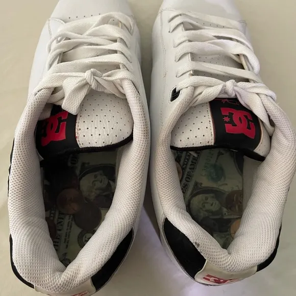 DC Skate Shoes Fat Tongue Rob Dyrdek‎  Model 301120 Men’s Size 13 Money Insoles