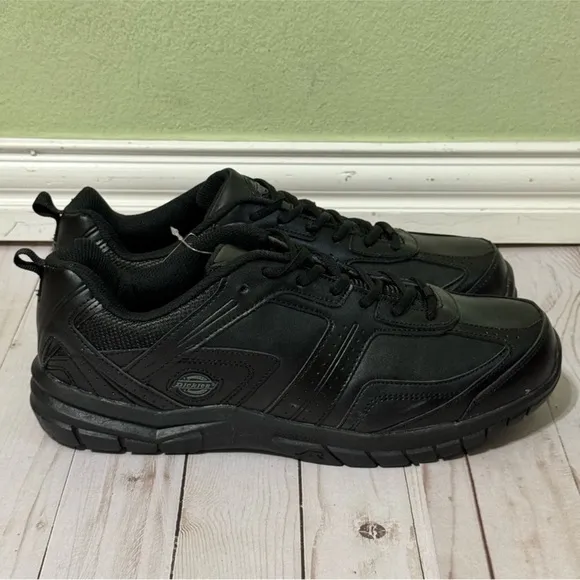 Dickies Slip Resistant Low Top Black Sneaker Size 11 Men