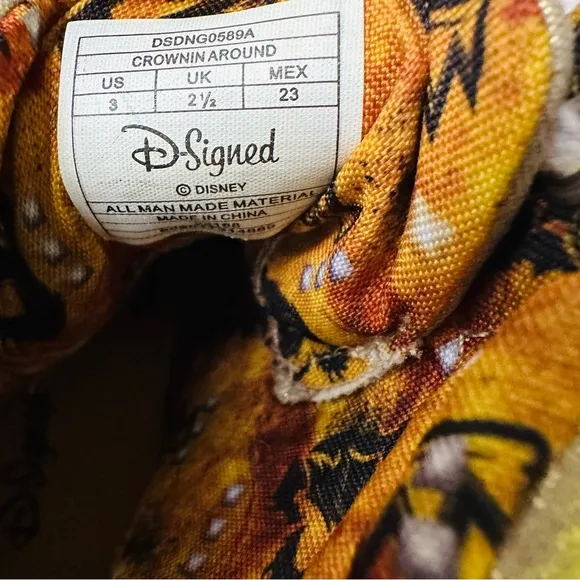 Disney D-Signed Crownin Around Gold Metallic Crown High Top Shoes, 3