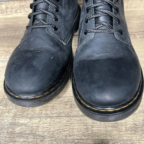Dr. Doc Martens 1460 Waterproof Leather Lace Up Boots Black Size M: 4 W: 5