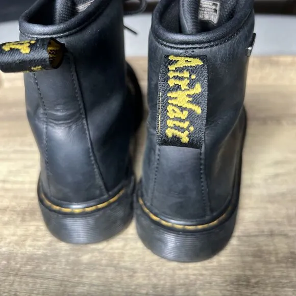 Dr. Doc Martens 1460 Waterproof Leather Lace Up Boots Black Size M: 4 W: 5