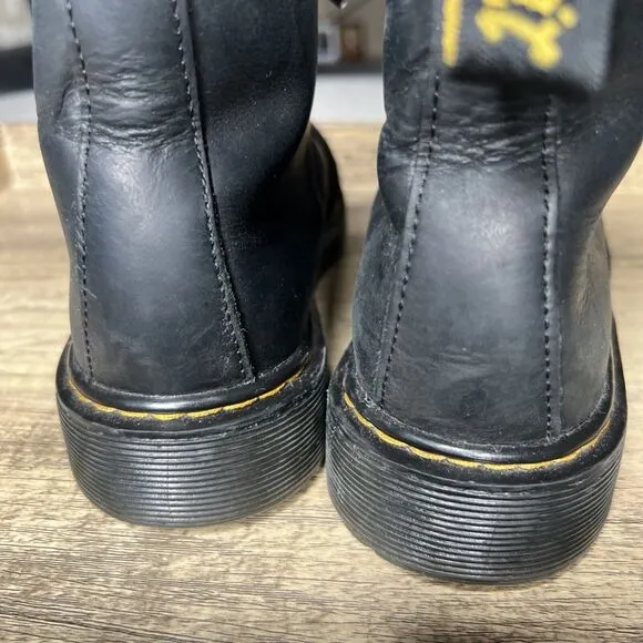 Dr. Doc Martens 1460 Waterproof Leather Lace Up Boots Black Size M: 4 W: 5