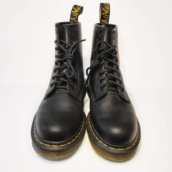 Dr. Martens 1460 Slip Resistant Leather Lace Up Combat Boots M7-W8