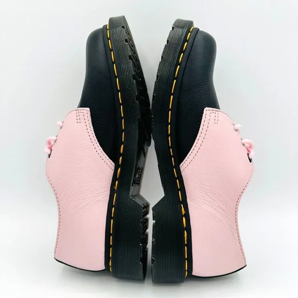 Dr. Martens 1461 Contrast Virginia Oxford Leather Black Pink Womens UK 4 3 Eye
