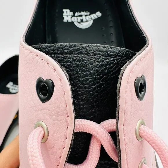 Dr. Martens 1461 Contrast Virginia Oxford Leather Black Pink Womens UK 4 3 Eye