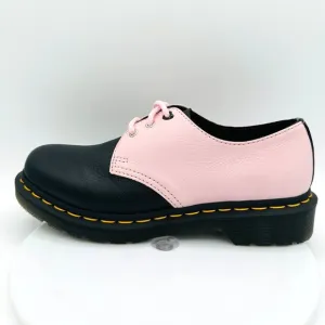 Dr. Martens 1461 Contrast Virginia Oxford Leather Black Pink Womens UK 4 3 Eye