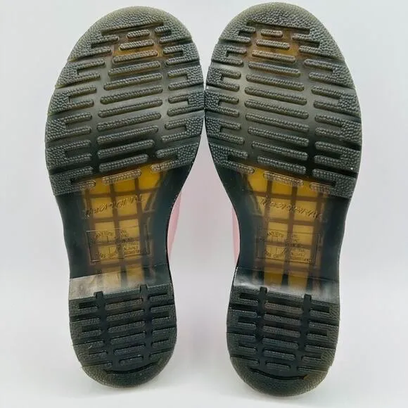 Dr. Martens 1461 Contrast Virginia Oxford Leather Black Pink Womens UK 4 3 Eye