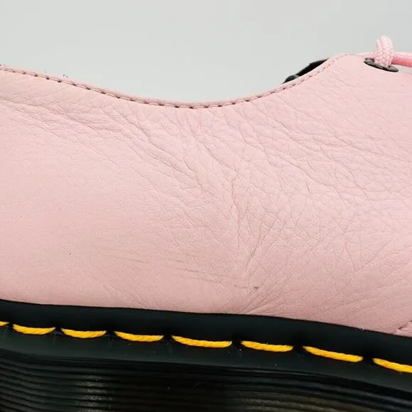 Dr. Martens 1461 Contrast Virginia Oxford Leather Black Pink Womens UK 4 3 Eye
