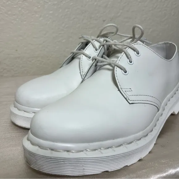 Dr. Martens 1461 MONO SMOOTH LEATHER OXFORD SHOES White
