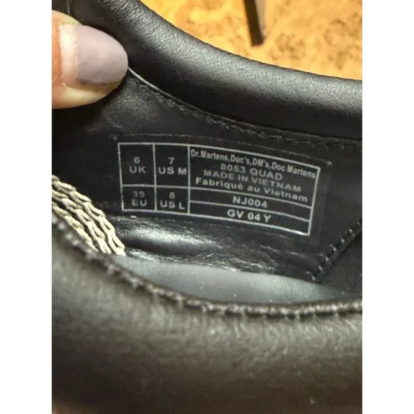 Dr. Martens 8053 Quad Beige Unisex Size 7/8 Platform Leather