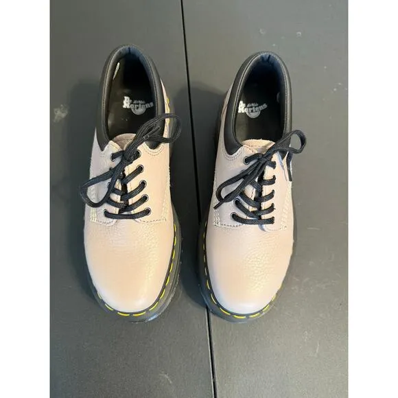 Dr. Martens 8053 Quad Beige Unisex Size 7/8 Platform Leather