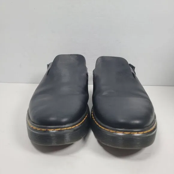 Dr. Martens Carlson Men's Black Leather Slip On Mules US Size 10