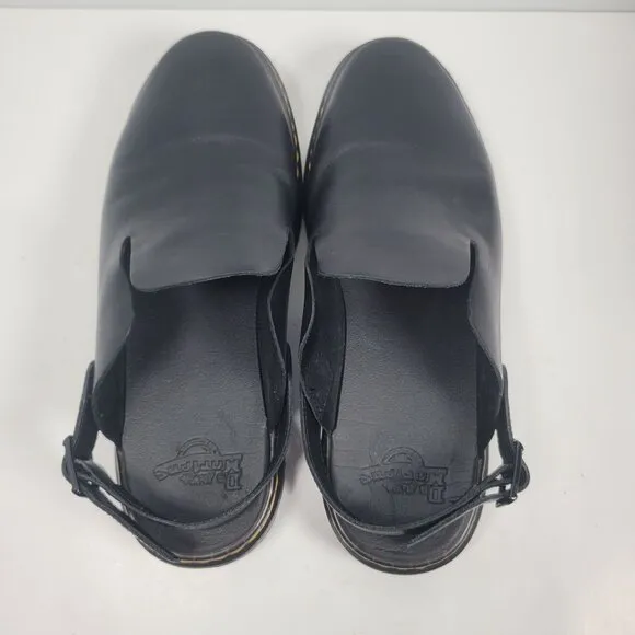 Dr. Martens Carlson Men's Black Leather Slip On Mules US Size 10